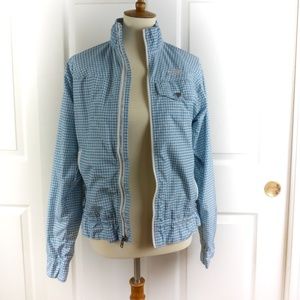 North Face Checked Raincoat, Size M